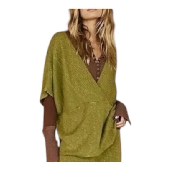 Free People Jaclyn Sweater Only Green M - Picture 1 of 10
